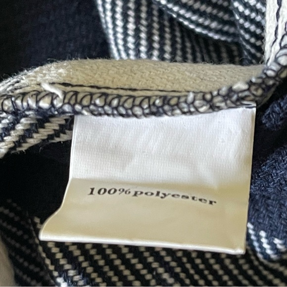 Fantaslook women’s Navy Blue and White Fall Flannel Shacket Shirt NWT sz Large - Picture 6 of 8